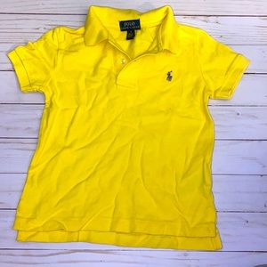 Yellow polo shirt
